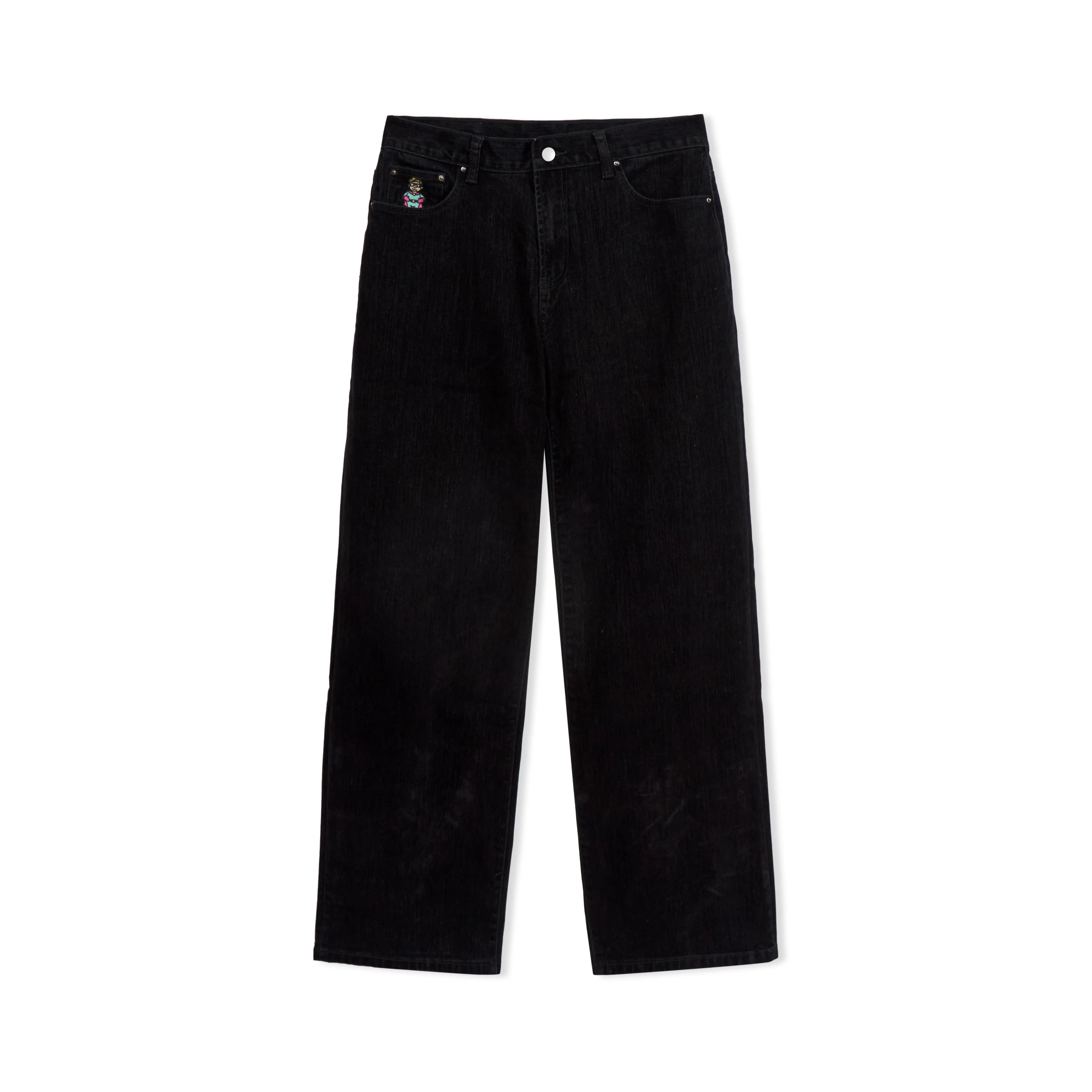 Washed Doves Sueded Denim [Black]