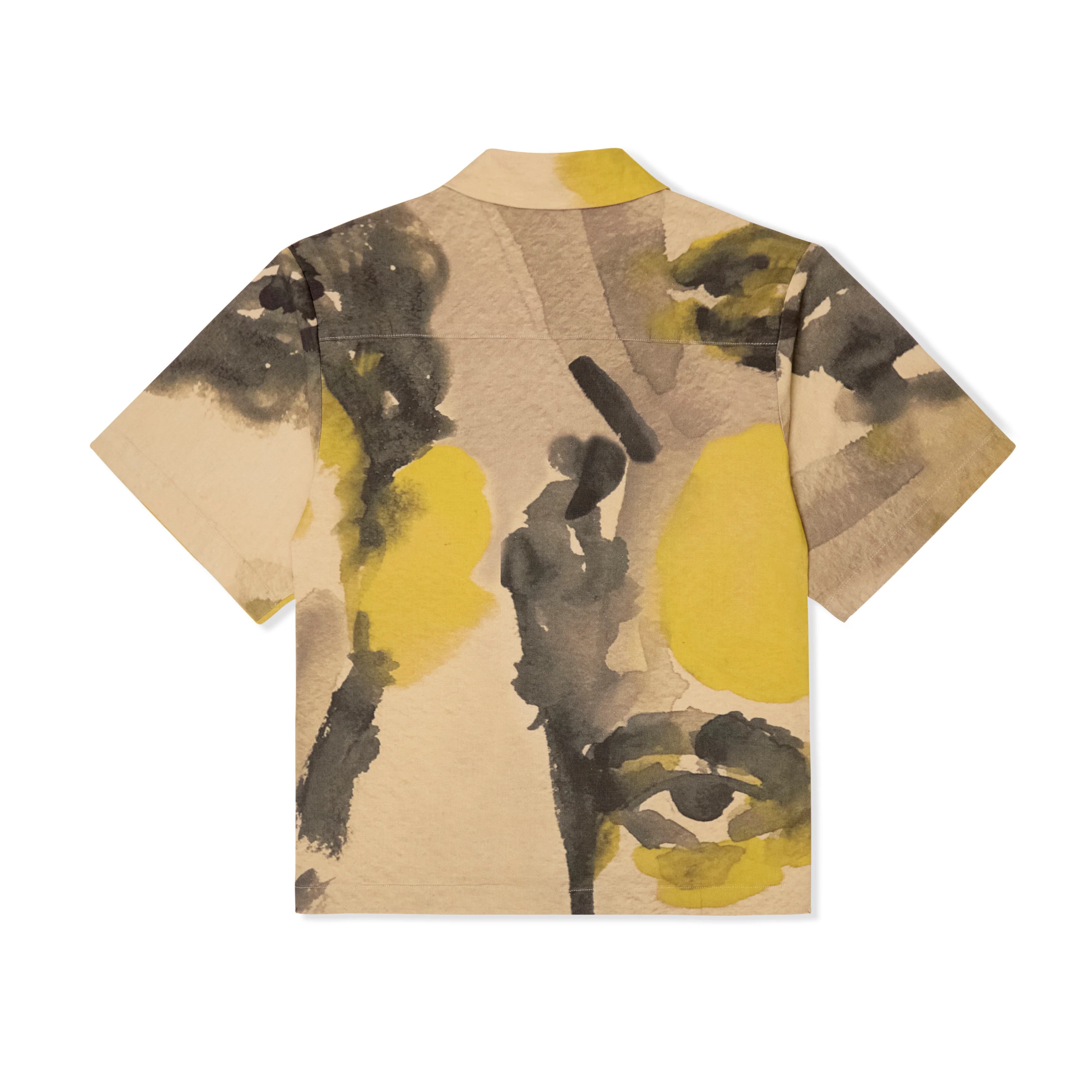 Watercolor Face Camp Shirt [Multi] - Image 2