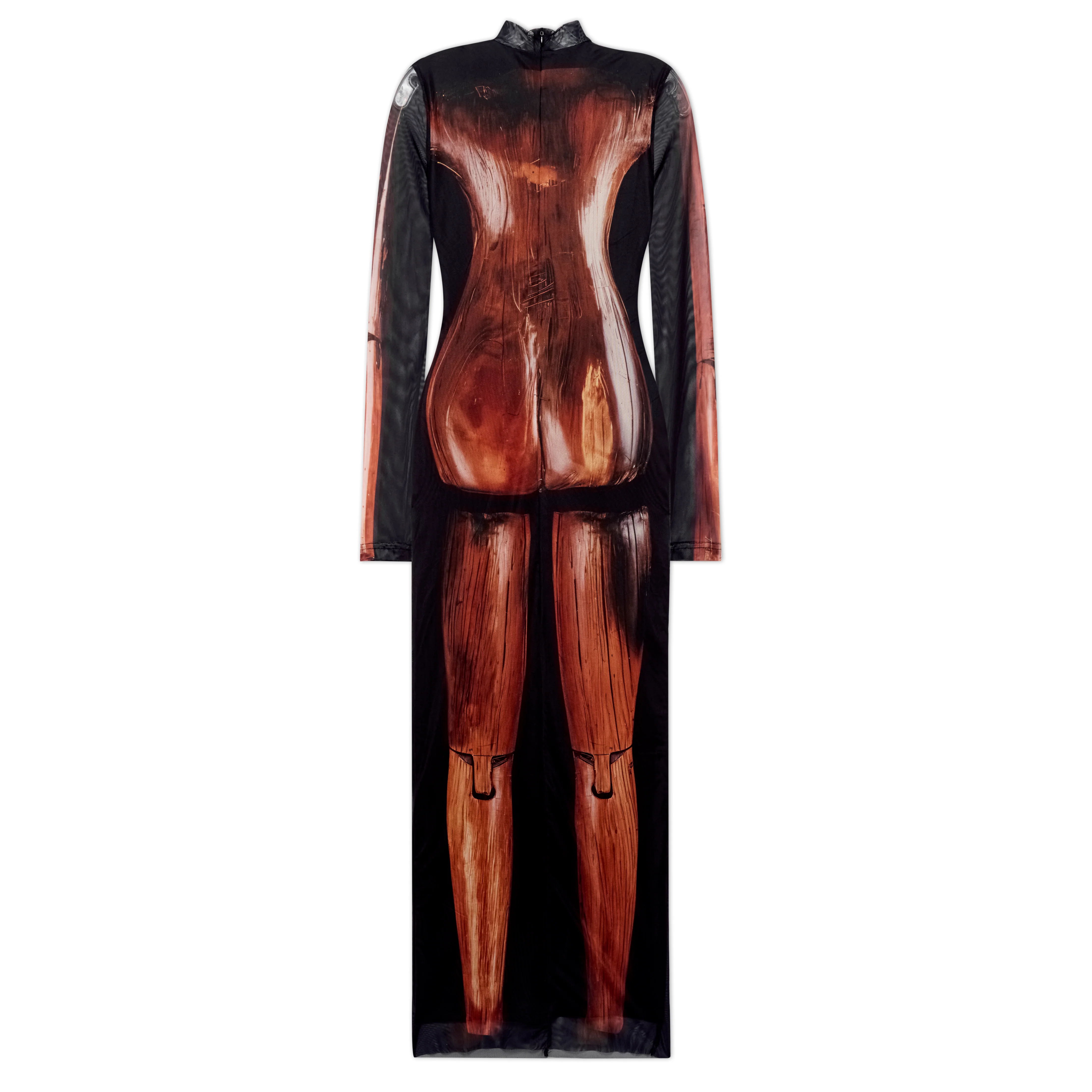 Woman Mannequin Mesh Slip Dress - Image 2
