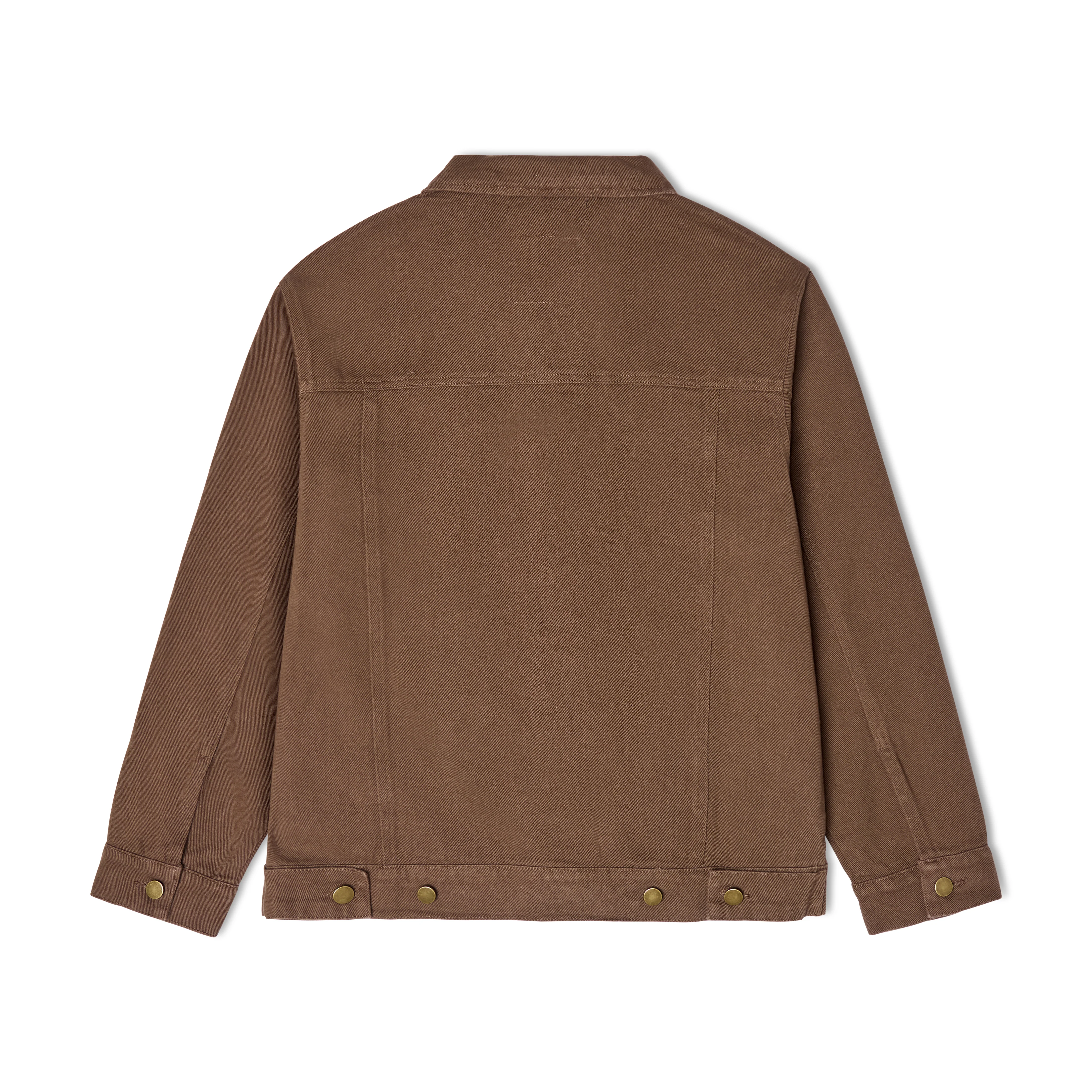 Women Body Denim Jacket [Brown] - Image 2
